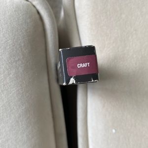 A fullpigment matte formula that dries to weightless powder for smudgeproof wear